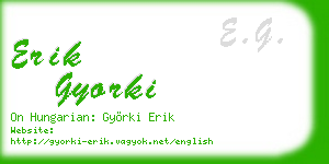 erik gyorki business card